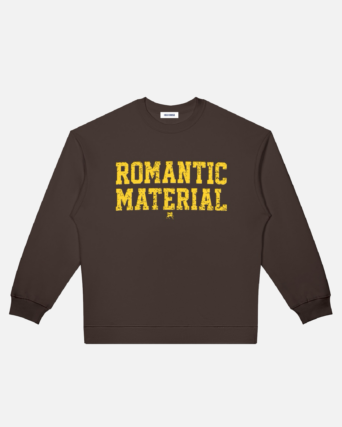 Romantic Material Crewneck Sweatshirt Coffee
