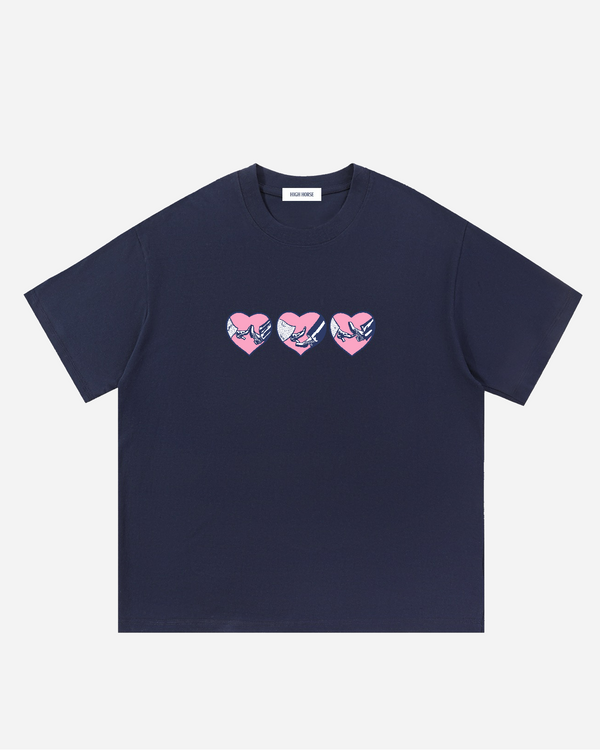 Heart Tee Navy