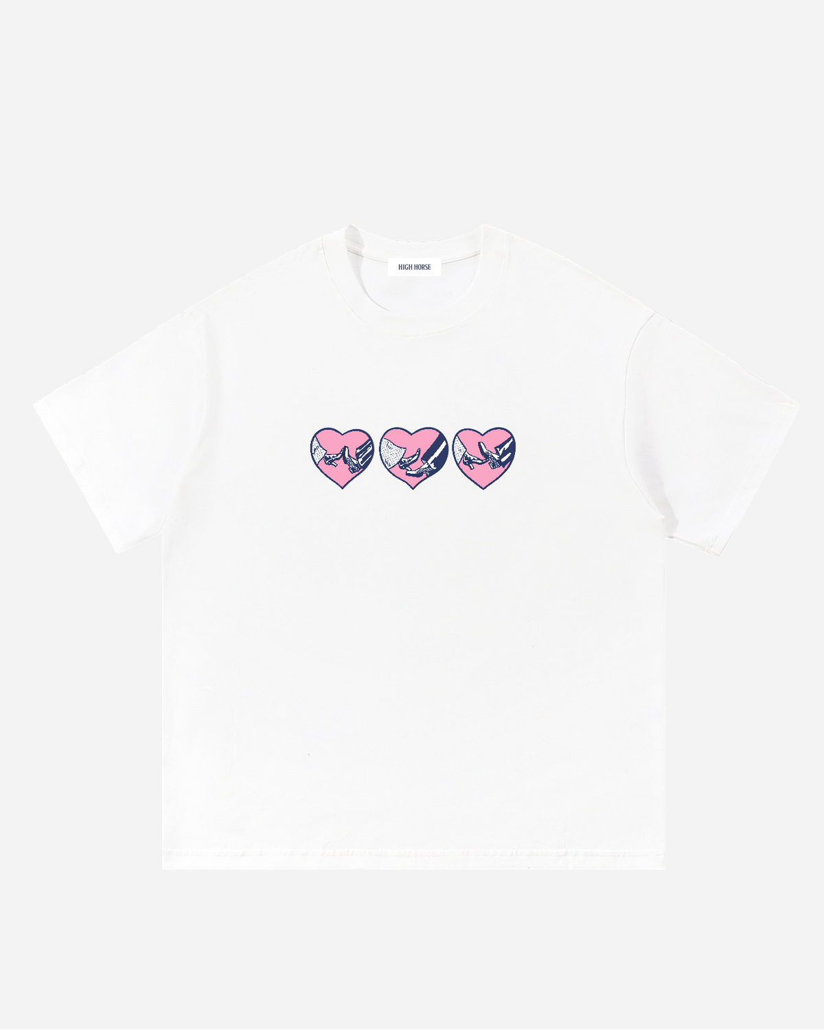 Heart Tee White