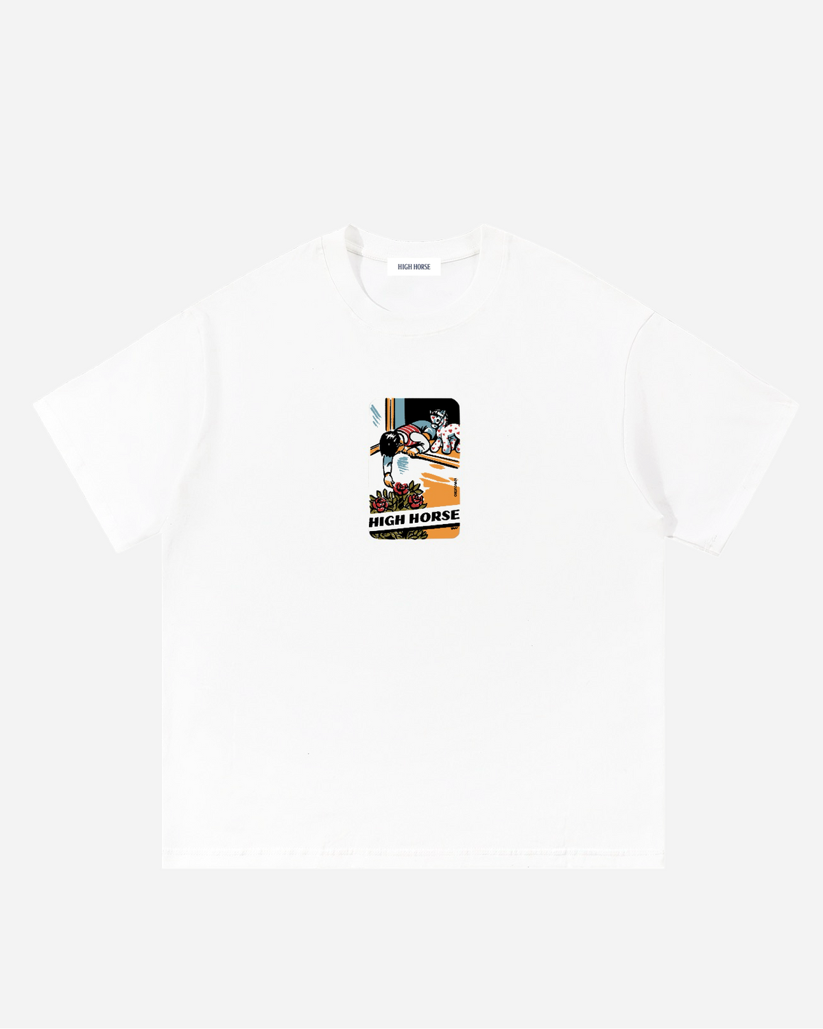Rose Boy Tee White